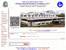 Tablet Screenshot of library.cbit.ac.in